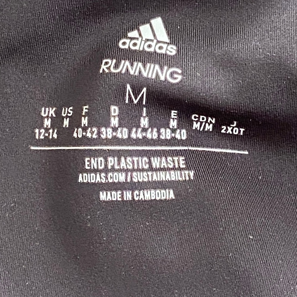 adidas Navy 2-in-1 Active Skort with Compression Shorts, size:M - Picture 9 of 12